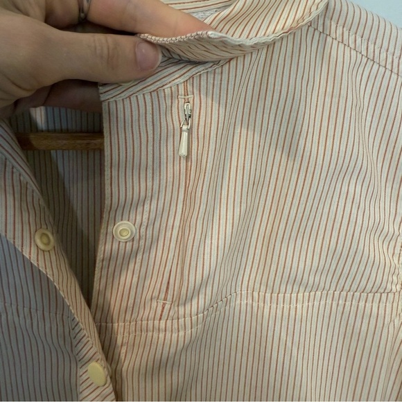 Patagonia Orange Striped Snap Front Shirt - Picture 5 of 9